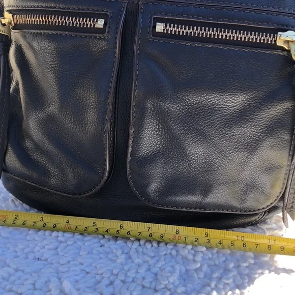 🚨B2G1 FOSSIL Black Leather Hobo Bag Purse - Picture 11 of 14
